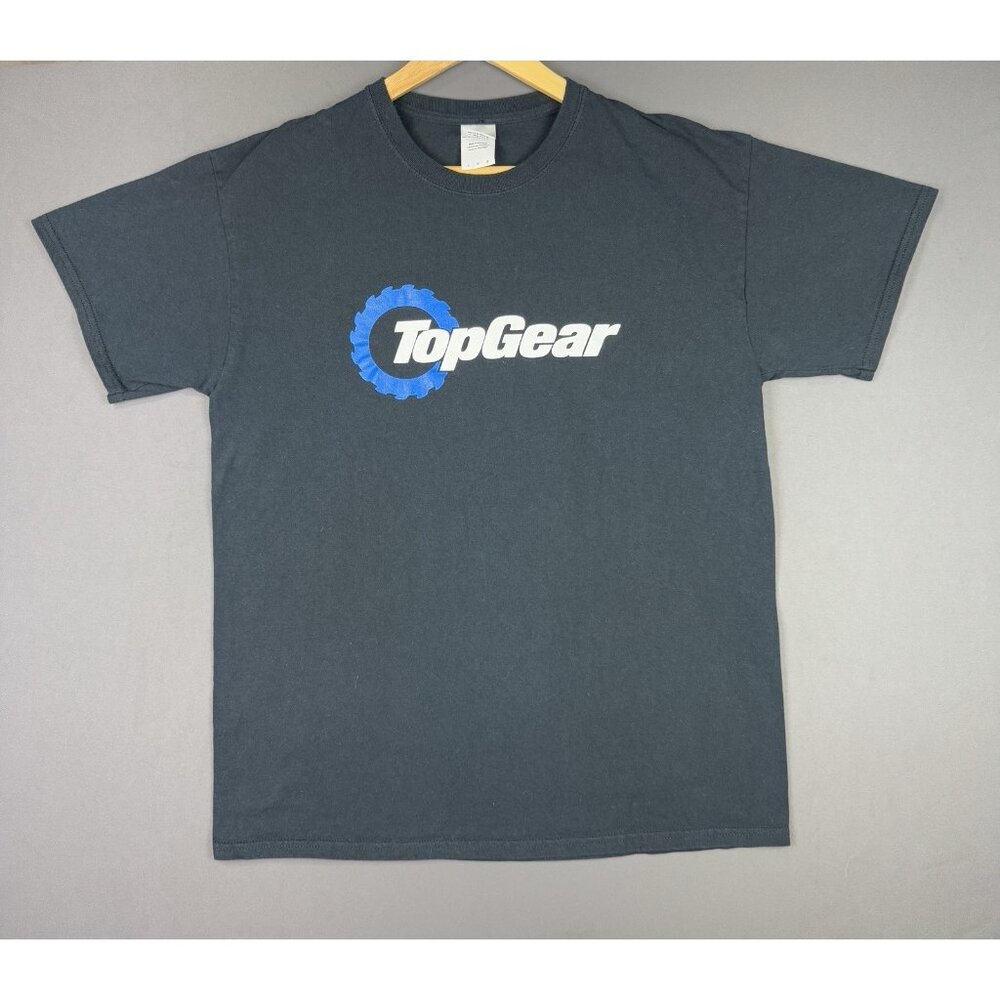 Vintage Y2K Top Gear Car TV Show Promo Racing Series Black Large Tee Rare